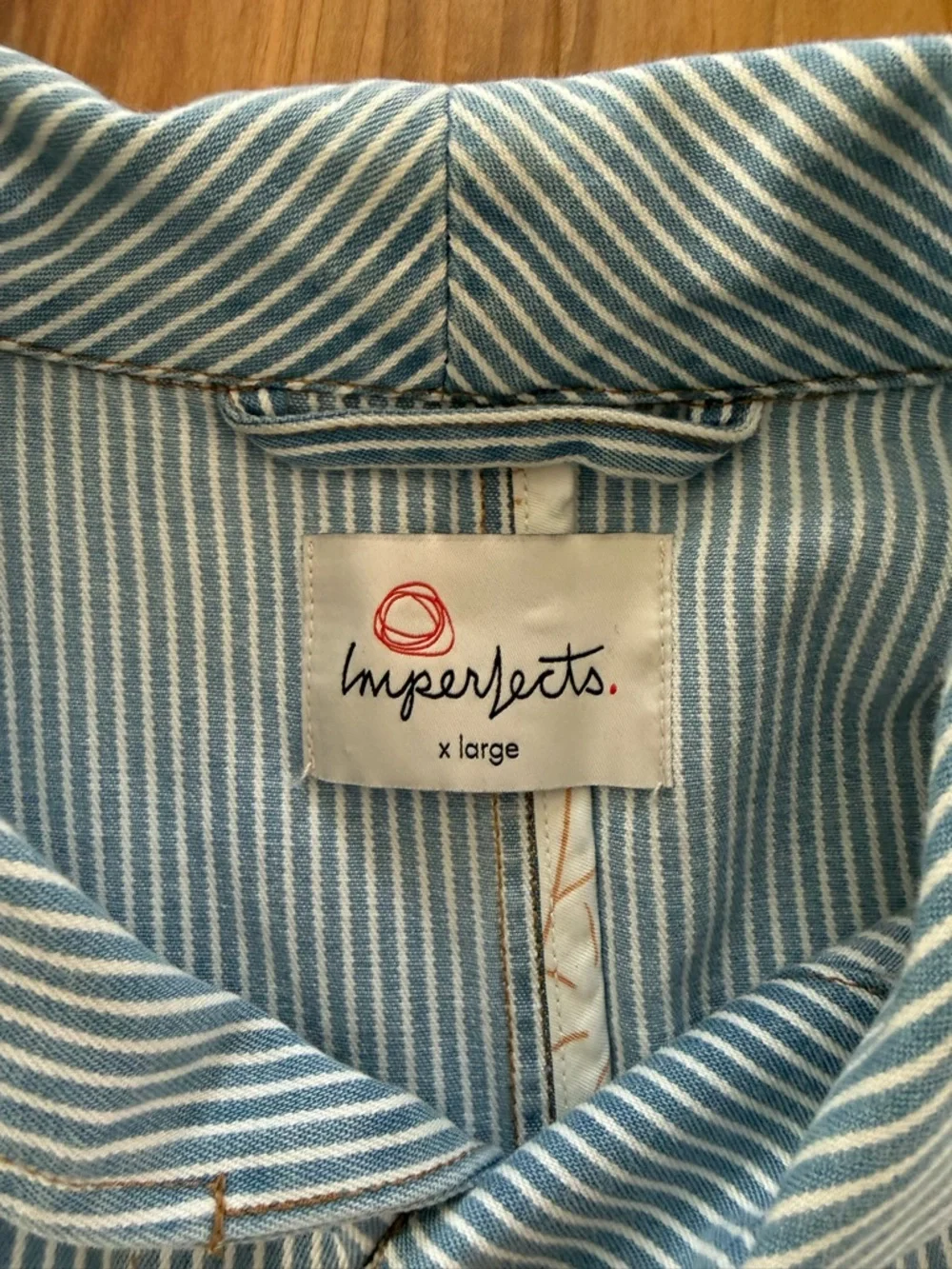 Shepherds Shirt Indigo Hickory Stripe - Picture 3 of 3
